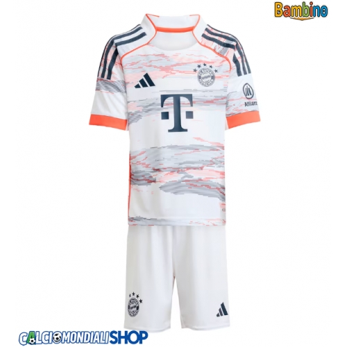 Maglie da calcio Bayern Munich Seconda Maglia Bambino 2025-26 Manica Corta + Pantaloni corti)